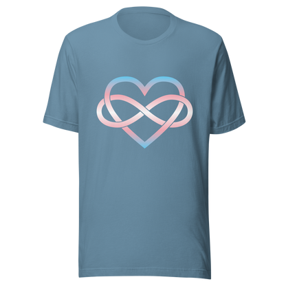 Polyamory Infinity Heart - Trans Unisex t-shirt