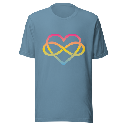 Polyamory Infinity Heart - Pansexual Unisex t-shirt