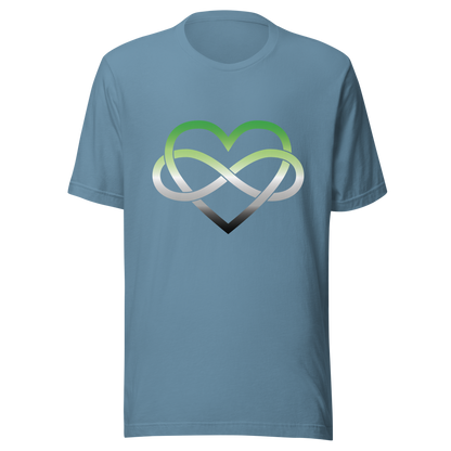 Polyamory Infinity Heart - Aromantic Unisex t-shirt