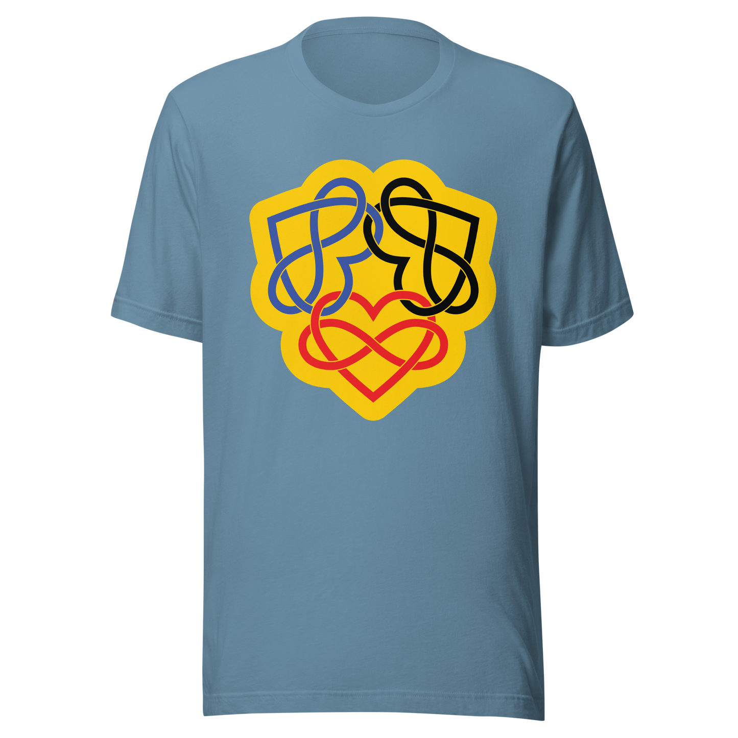 Poly Infinity Hearts Interlocked Unisex t-shirt