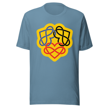 Poly Infinity Hearts Interlocked Unisex t-shirt