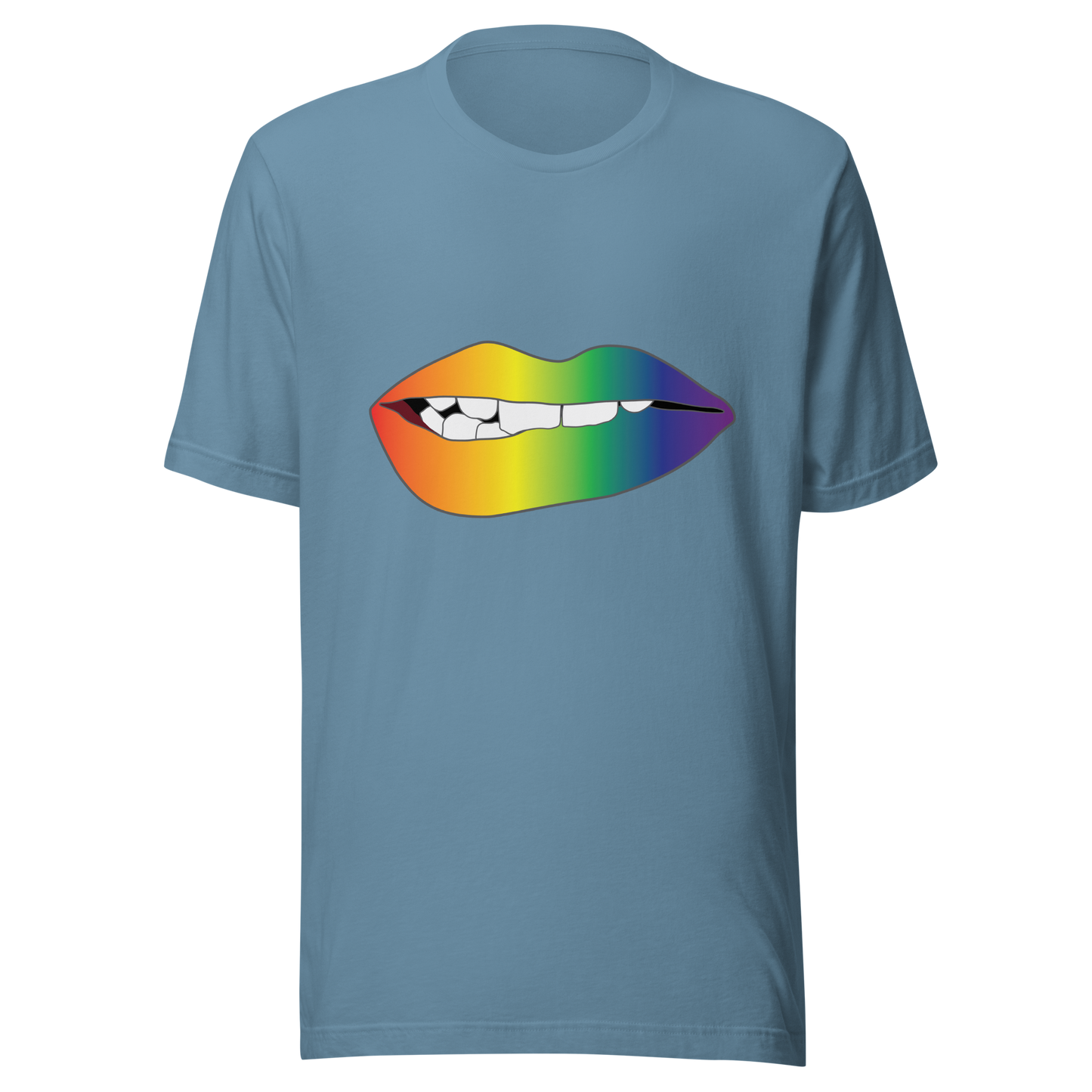 Biting Lips - Rainbow Pride - Gradient Unisex t-shirt