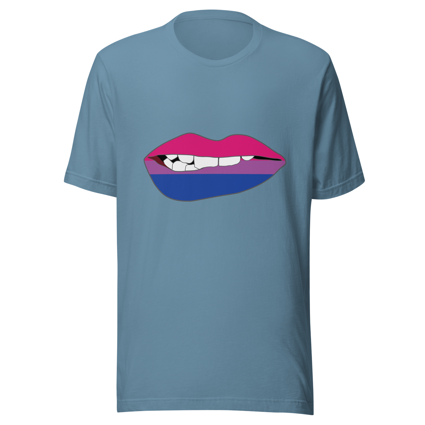 Biting Lips - Bisexual Flag Unisex t-shirt