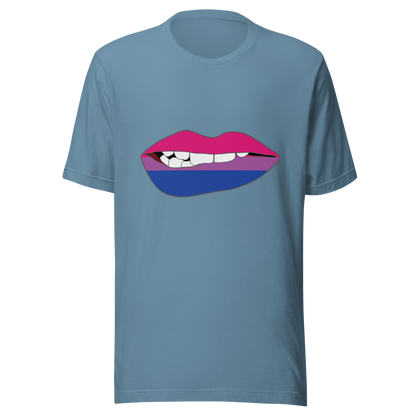 Biting Lips - Bisexual Flag Unisex t-shirt