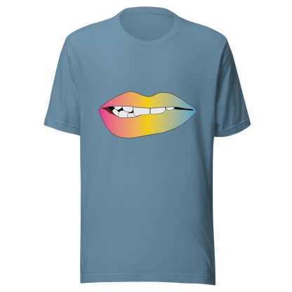 Biting Lips - Pansexual Pride - Gradient Unisex t-shirt