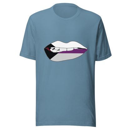 Biting Lips - Demisexual Flag Unisex t-shirt