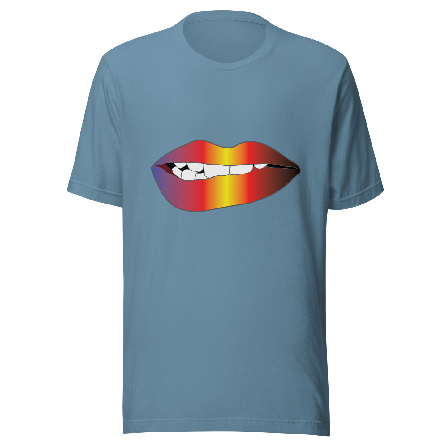 Biting Lips - Polyamory Pride - Gradient Unisex t-shirt