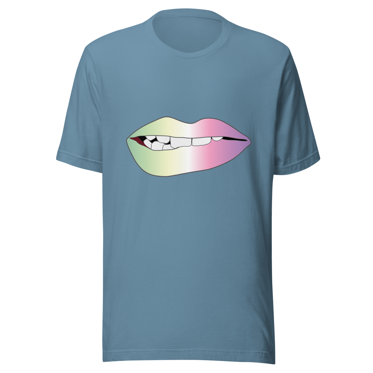 Biting Lips - Genderfae Pride - Gradient Unisex t-shirt