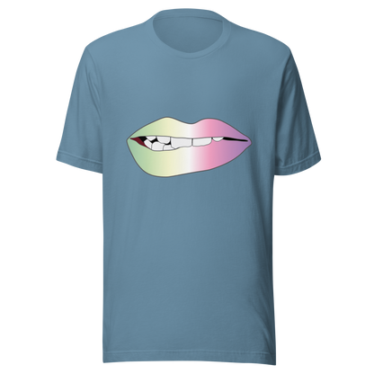 Biting Lips - Genderfae Pride - Gradient Unisex t-shirt