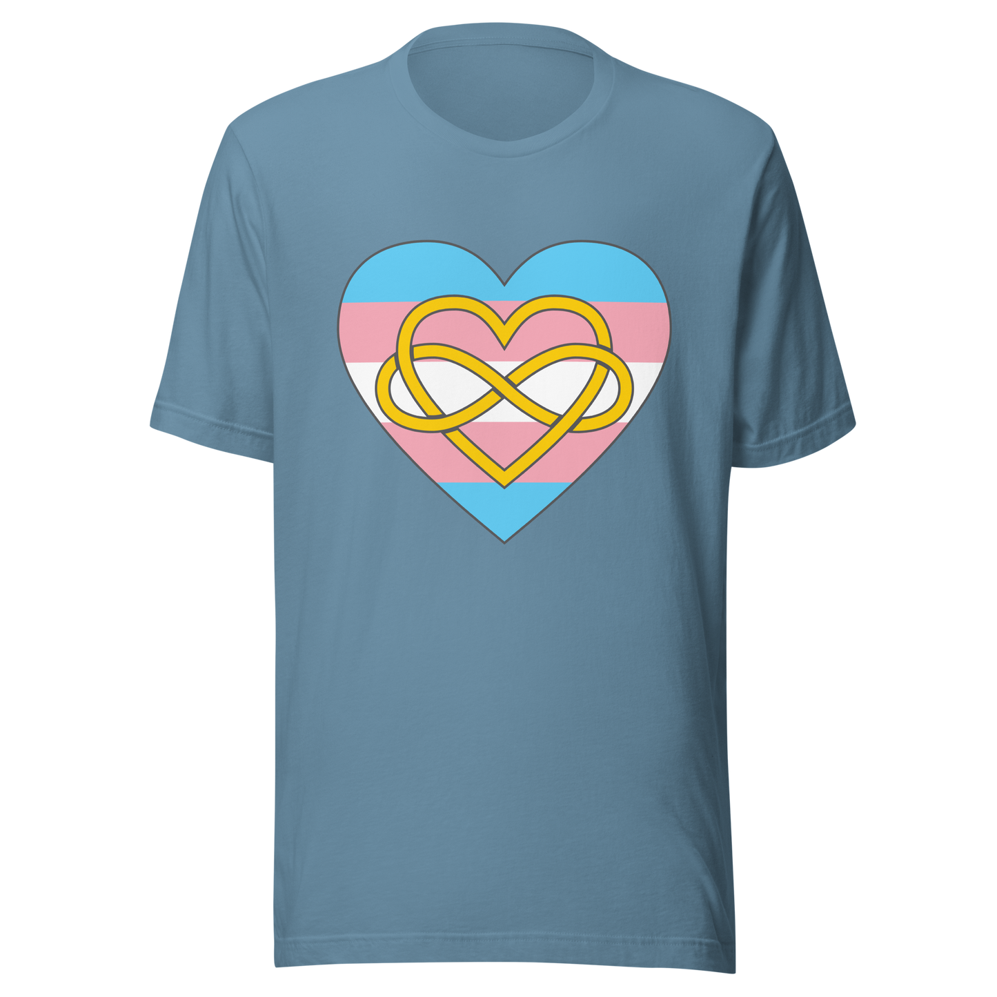 Polyamory Infinity Heart Trans Pride Unisex t-shirt