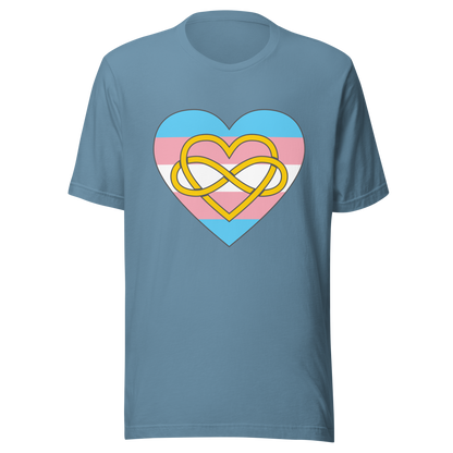 Polyamory Infinity Heart Trans Pride Unisex t-shirt