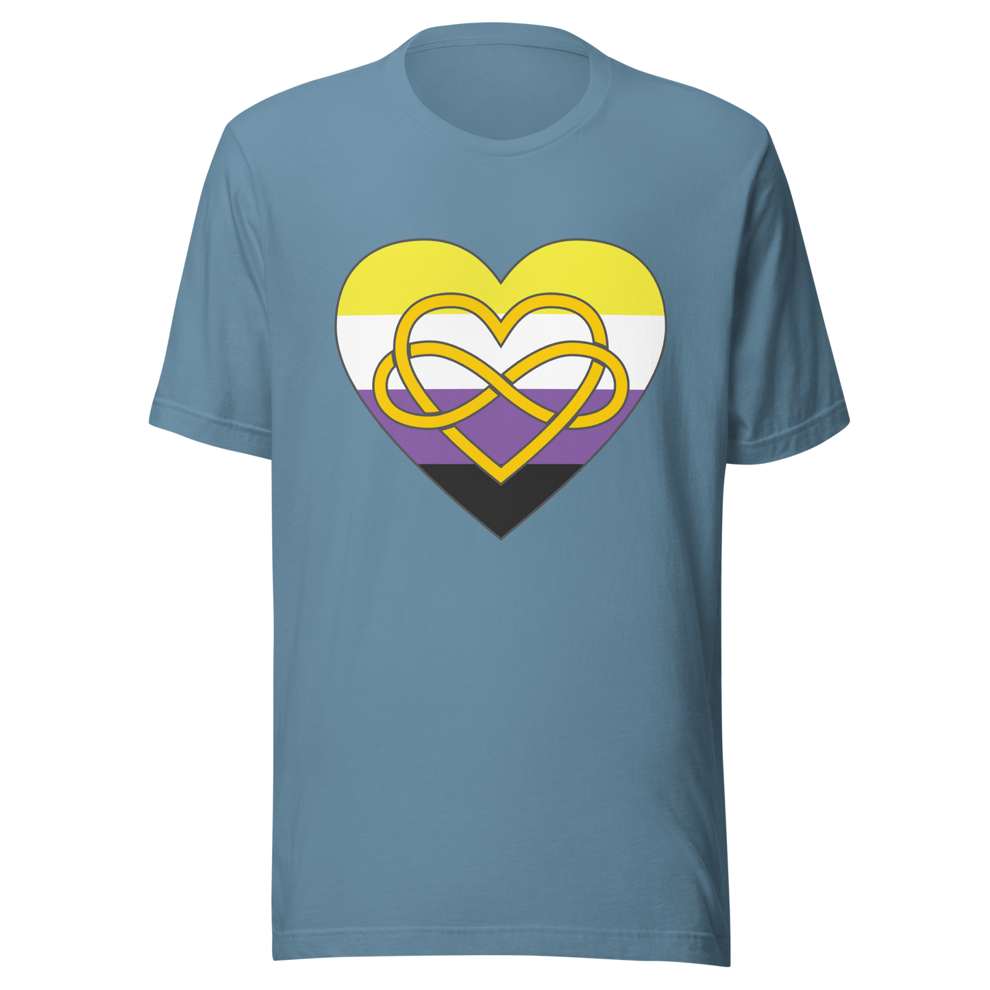 Polyamory Infinity Heart Non-binary Pride Unisex t-shirt