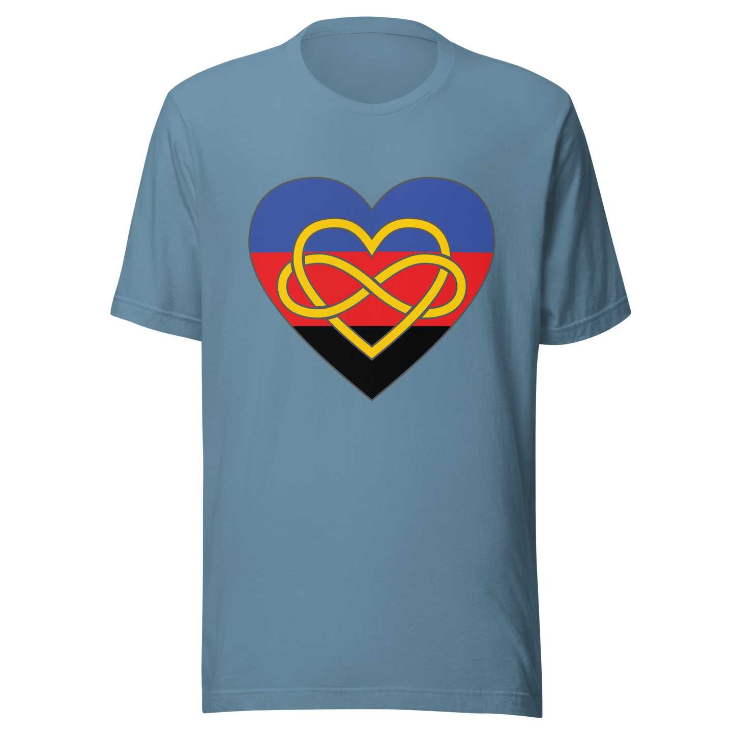 Polyamory Infinity Heart Pride Unisex t-shirt