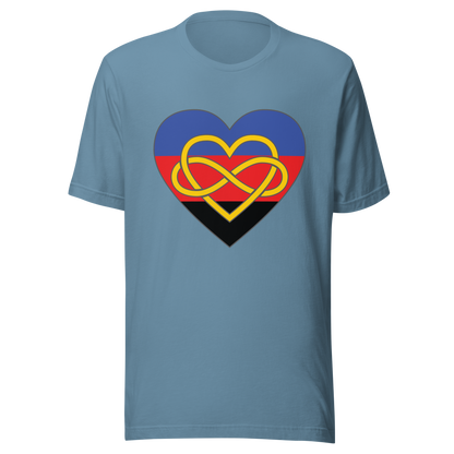 Polyamory Infinity Heart Pride Unisex t-shirt