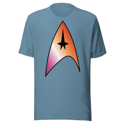 Starfleet Insignia - Lesbian Pride Unisex t-shirt