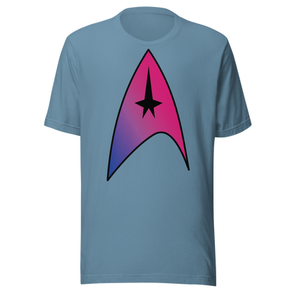 Starfleet Insignia - Bisexual Pride Unisex t-shirt