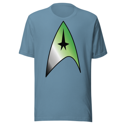 Starfleet Insignia - Aromantic Pride Unisex t-shirt