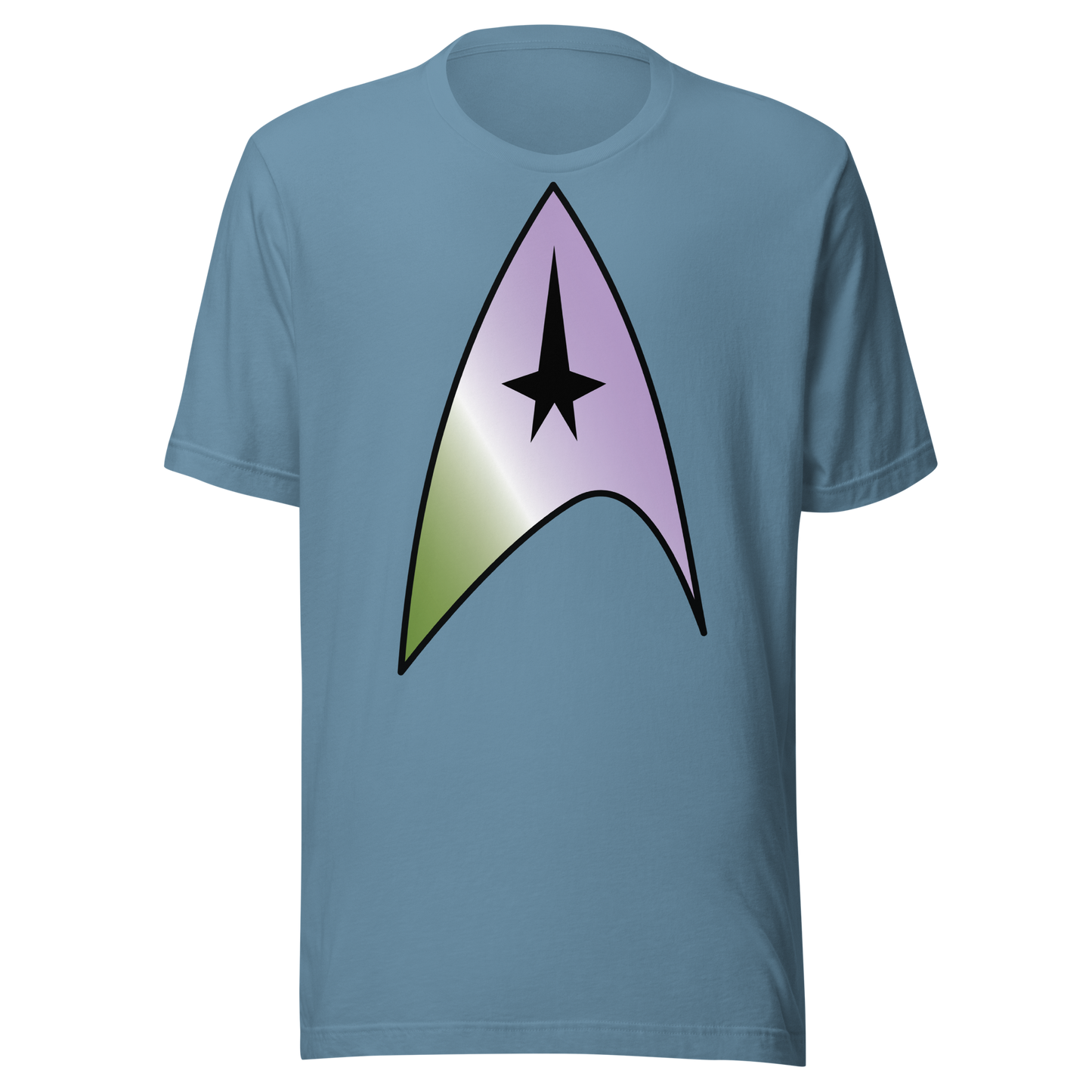 Starfleet Insignia - Genderqueer Pride Unisex t-shirt