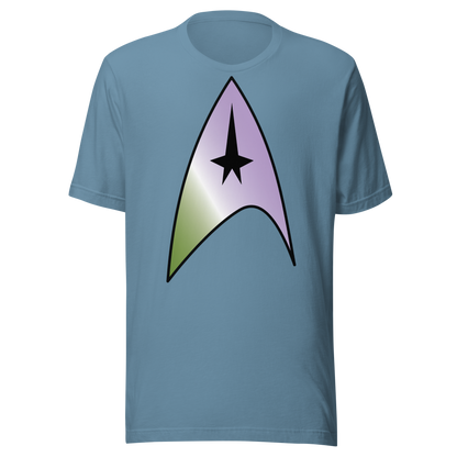 Starfleet Insignia - Genderqueer Pride Unisex t-shirt