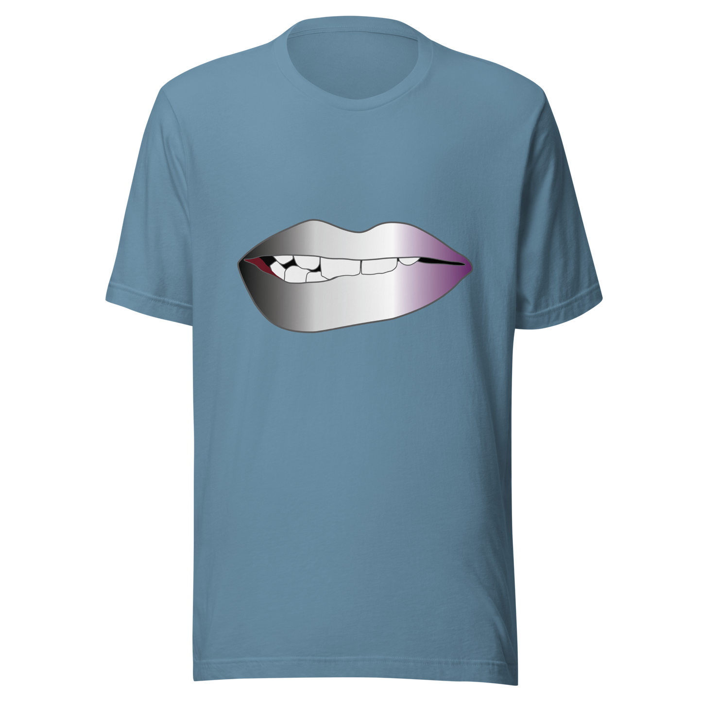 Biting Lips - Asexual/Demisexual Pride - Gradient Unisex t-shirt