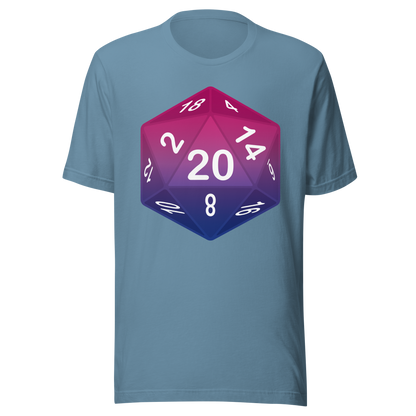 Pride Dice - Bisexual Unisex t-shirt