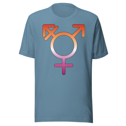 Transgender Symbol - Lesbian Pride Unisex t-shirt