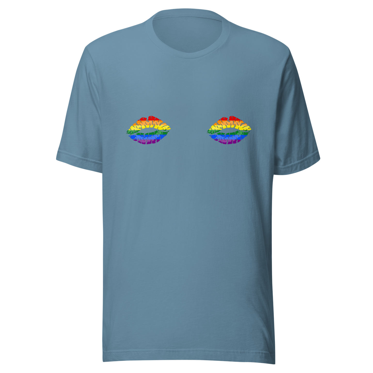 Rainbow Boob Kisses Unisex t-shirt