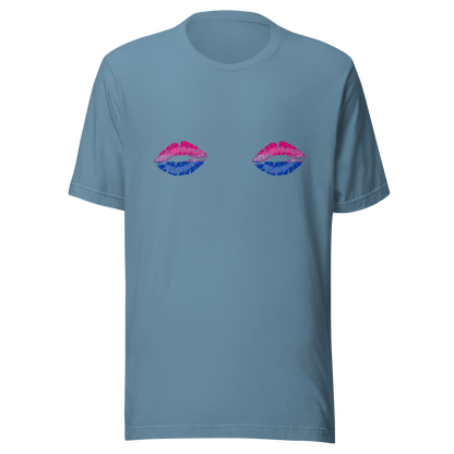 Bi Boob Kisses Unisex t-shirt