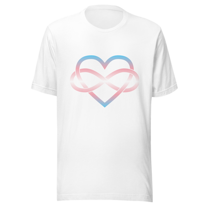 Polyamory Infinity Heart - Trans Unisex t-shirt