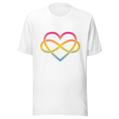 Polyamory Infinity Heart - Pansexual Unisex t-shirt