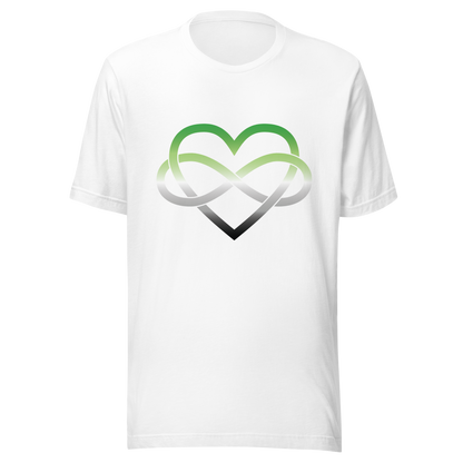 Polyamory Infinity Heart - Aromantic Unisex t-shirt