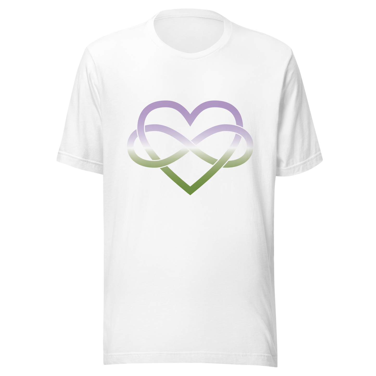 Polyamory Infinity Heart - Genderqueer Unisex t-shirt