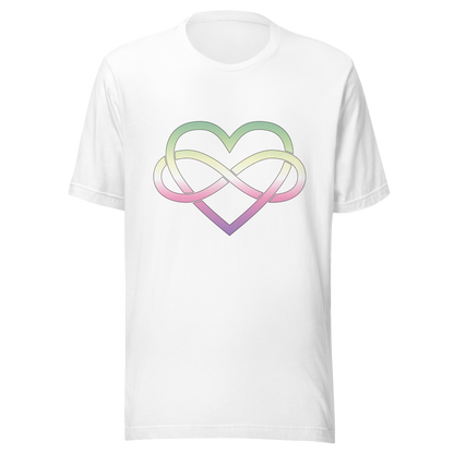 Polyamory Infinity Heart - Genderfae Unisex t-shirt