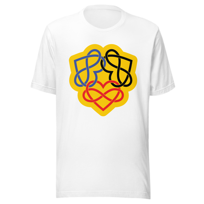 Poly Infinity Hearts Interlocked Unisex t-shirt