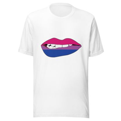 Biting Lips - Bisexual Flag Unisex t-shirt