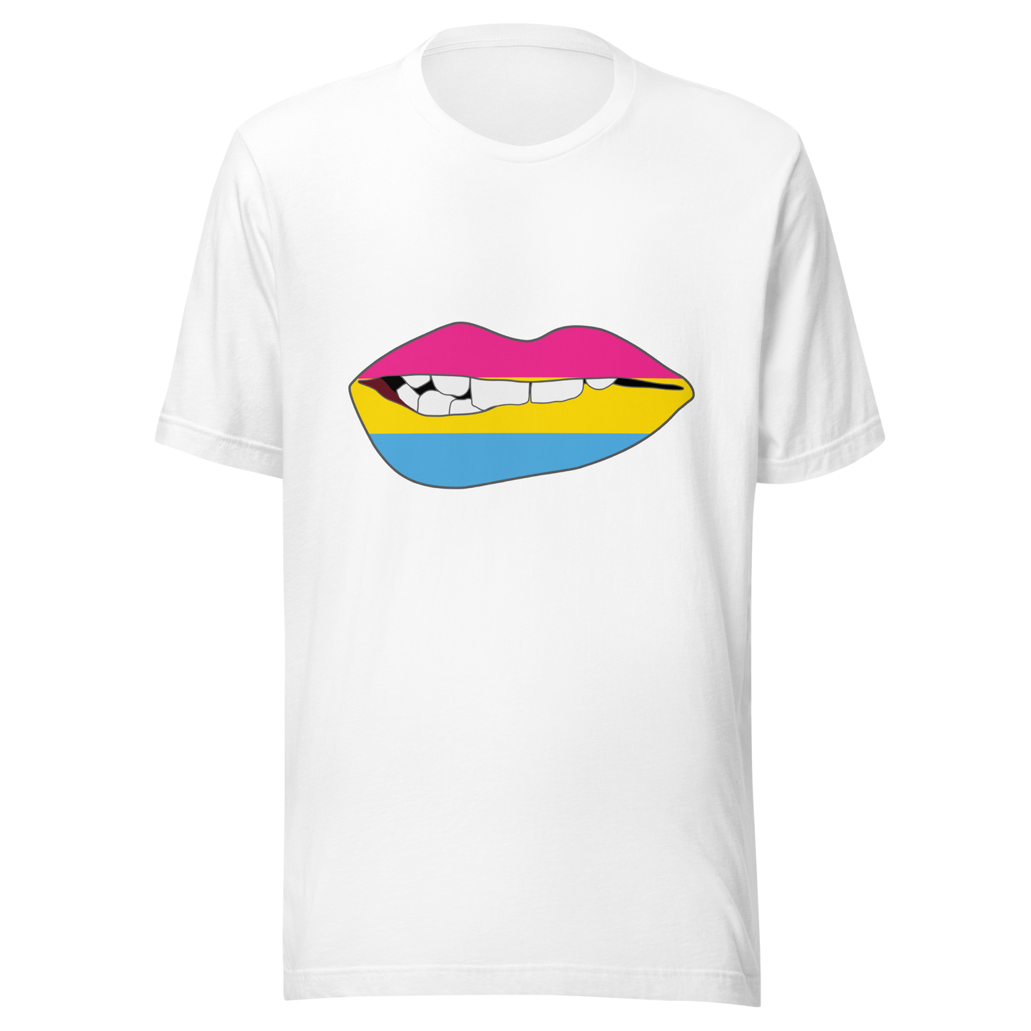 Biting Lips - Pansexual Flag Unisex t-shirt