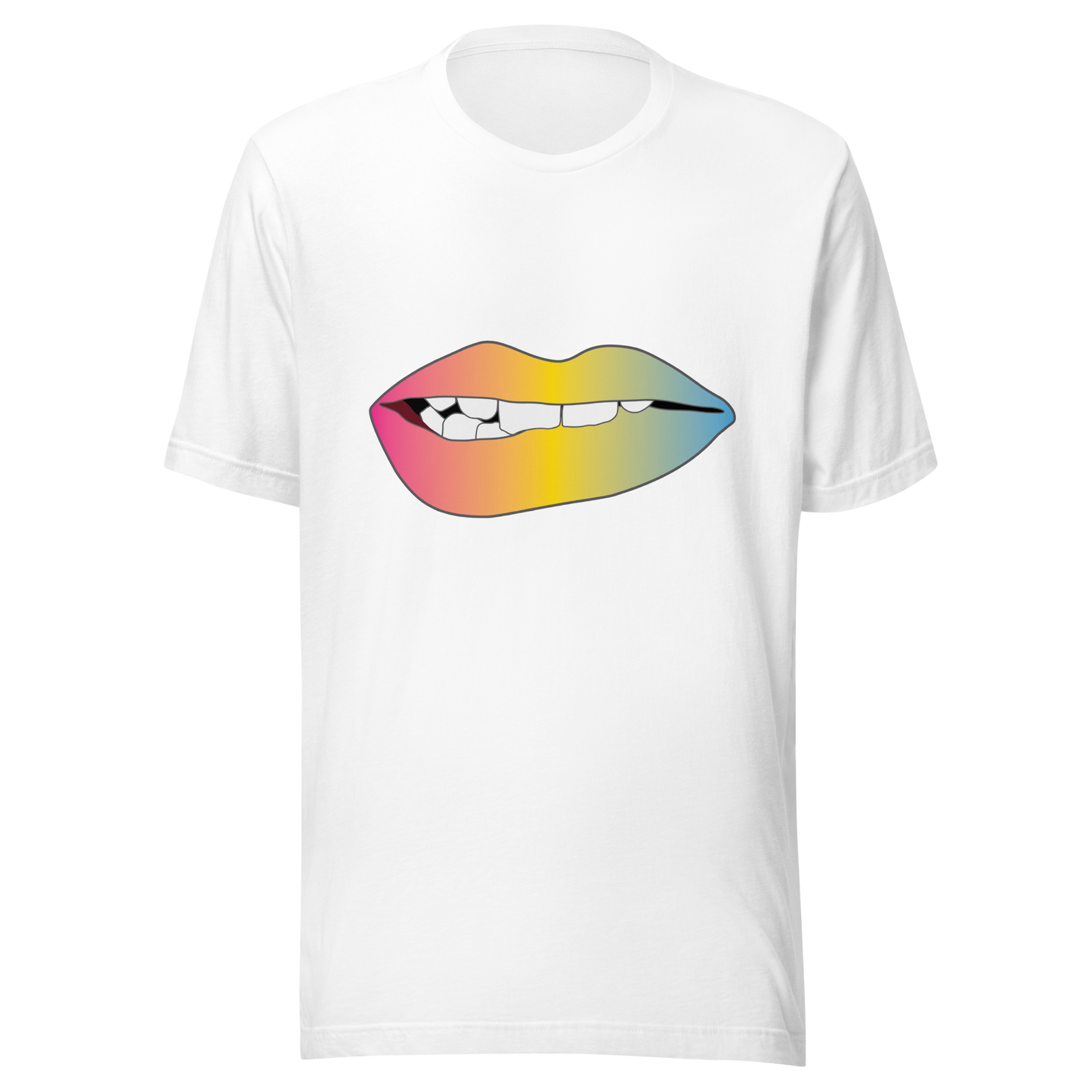 Biting Lips - Pansexual Pride - Gradient Unisex t-shirt