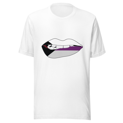 Biting Lips - Demisexual Flag Unisex t-shirt