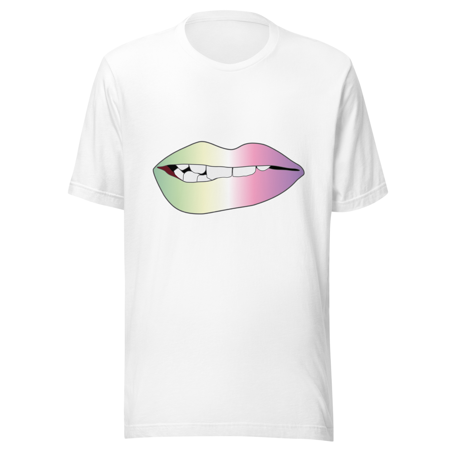 Biting Lips - Genderfae Pride - Gradient Unisex t-shirt