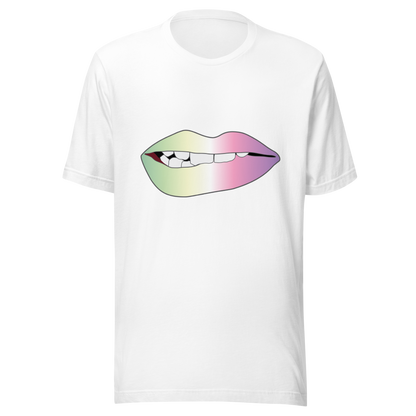 Biting Lips - Genderfae Pride - Gradient Unisex t-shirt