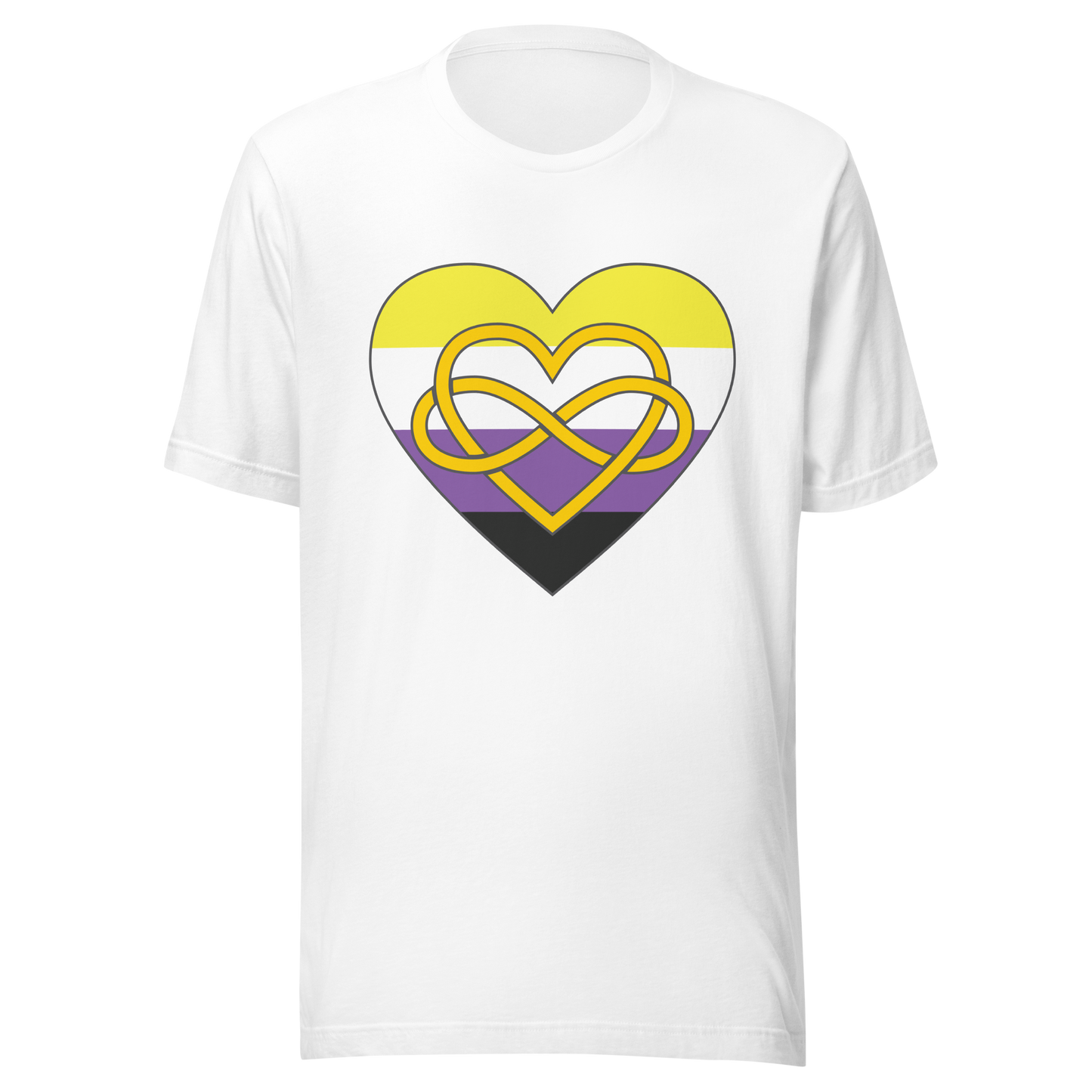 Polyamory Infinity Heart Non-binary Pride Unisex t-shirt