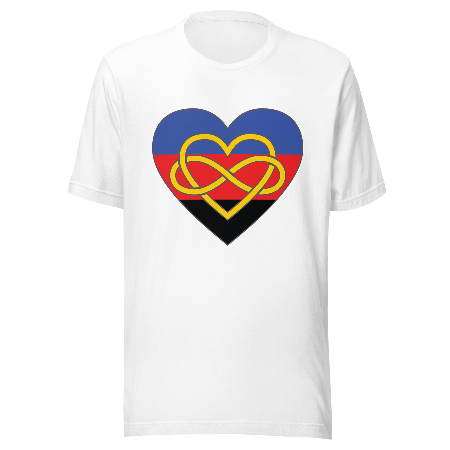 Polyamory Infinity Heart Pride Unisex t-shirt