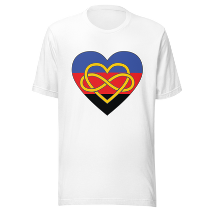 Polyamory Infinity Heart Pride Unisex t-shirt