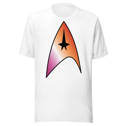 Starfleet Insignia - Lesbian Pride Unisex t-shirt