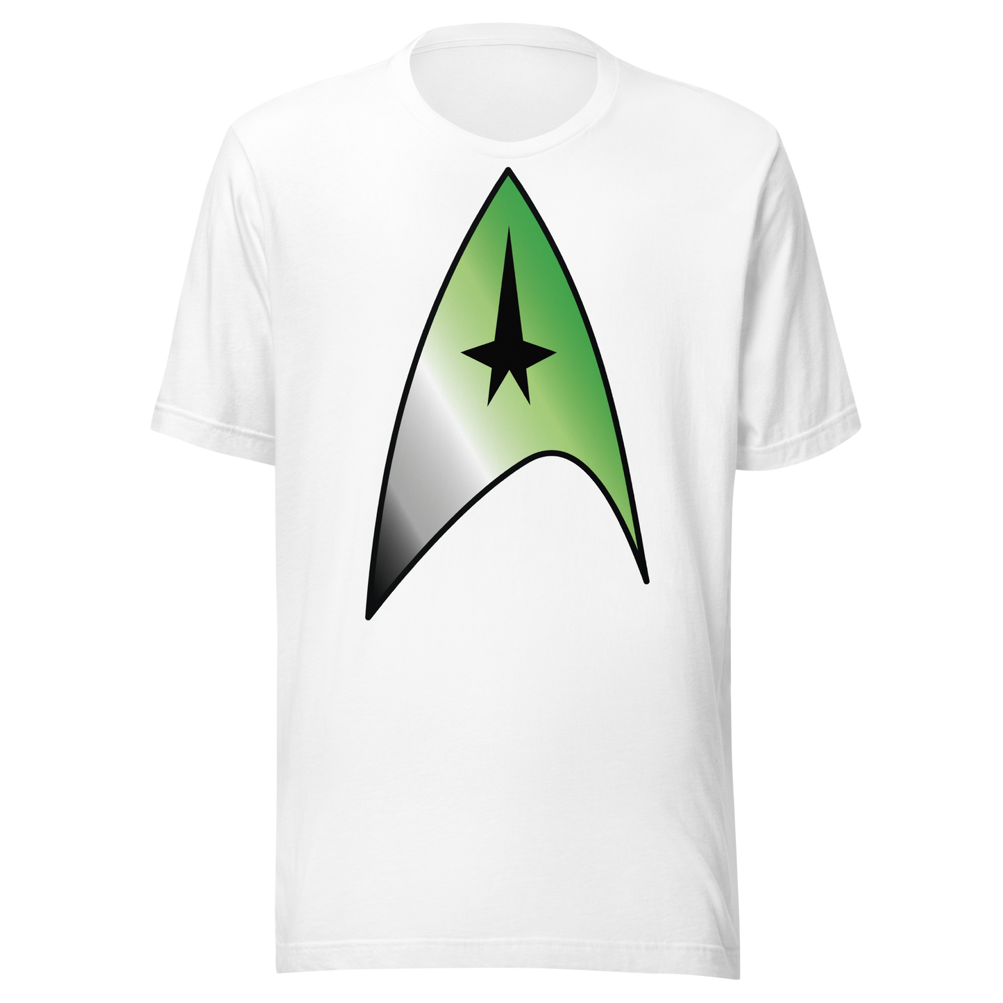 Starfleet Insignia - Aromantic Pride Unisex t-shirt