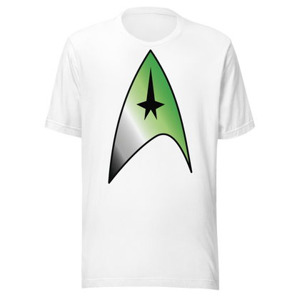 Starfleet Insignia - Aromantic Pride Unisex t-shirt