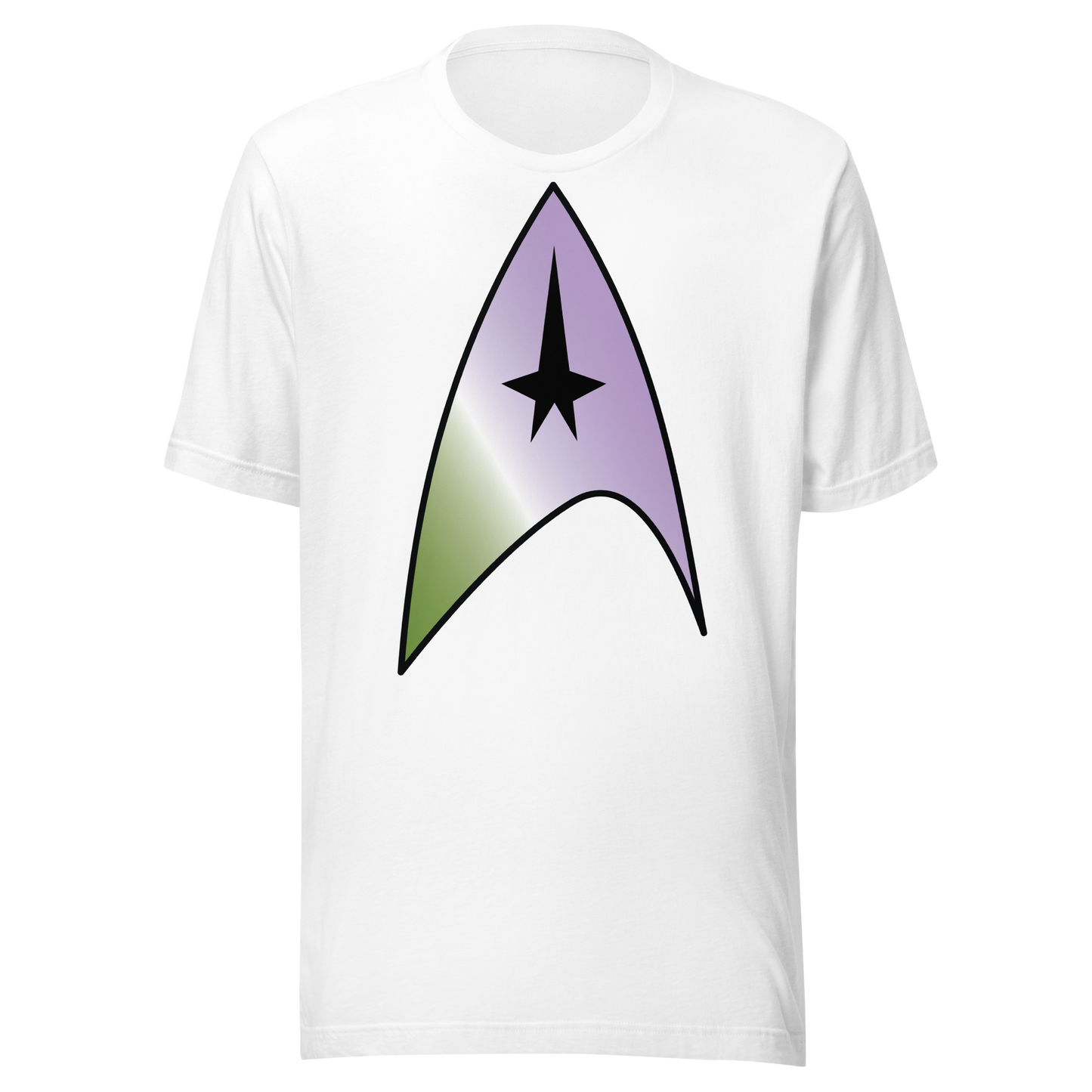 Starfleet Insignia - Genderqueer Pride Unisex t-shirt