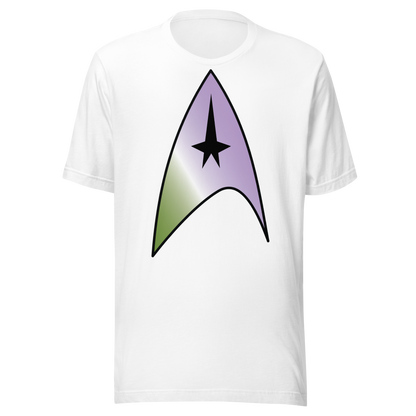 Starfleet Insignia - Genderqueer Pride Unisex t-shirt