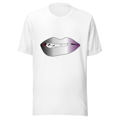 Biting Lips - Asexual/Demisexual Pride - Gradient Unisex t-shirt