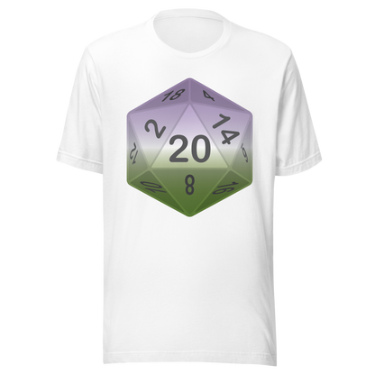 Pride Dice - Genderqueer Unisex t-shirt